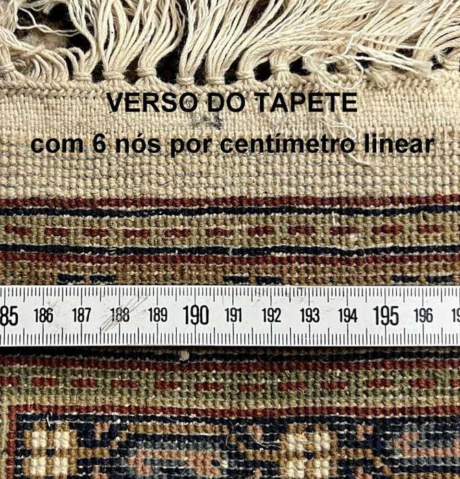 Tapete Persa SAROUGH MIR - c/238x168cm - Lã s/Algodão, nós muito finos