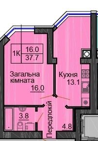Продається однокімнатна, Новосілки, ЖК Софія Нова