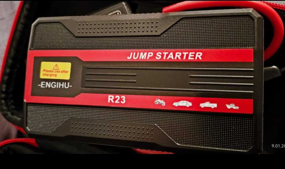 Rozrusznik 12V R23 Jump Starter + Power Bank | Motocykl Auto Skuter