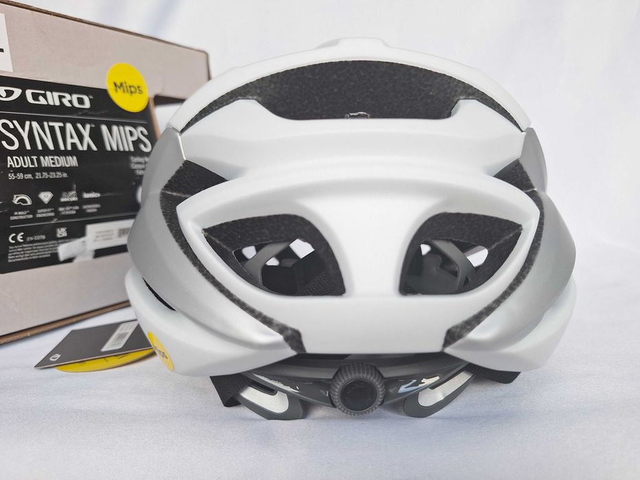 Kask rowerowy Giro Syntax Mips Mat White Silver M 55-59cm