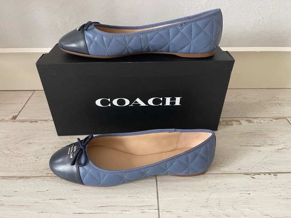 COACH Allyson Quilted Ballet. Балетки натуральная кожа р 39