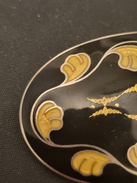 Srebro Sterling  - broszka emaliowana/Norwegia