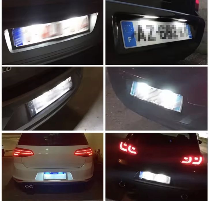 Подсветка номера VW Passat Golf PoloSuperbSeat Leon Altea освітл мото