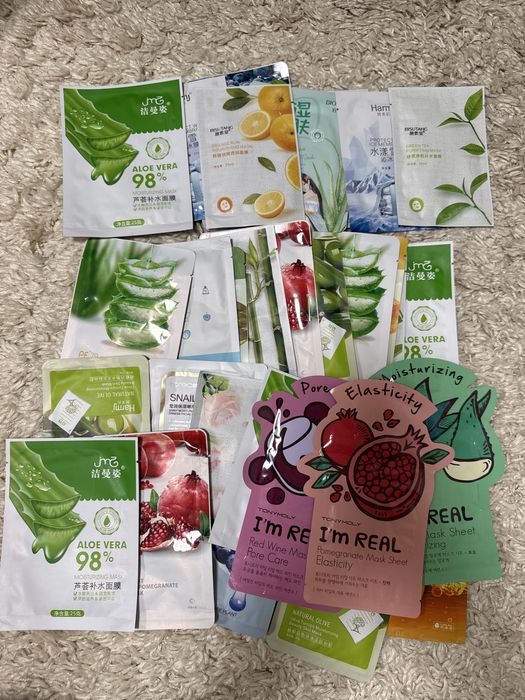 Маски для лица косметика 30 шт по 6 грн каждая