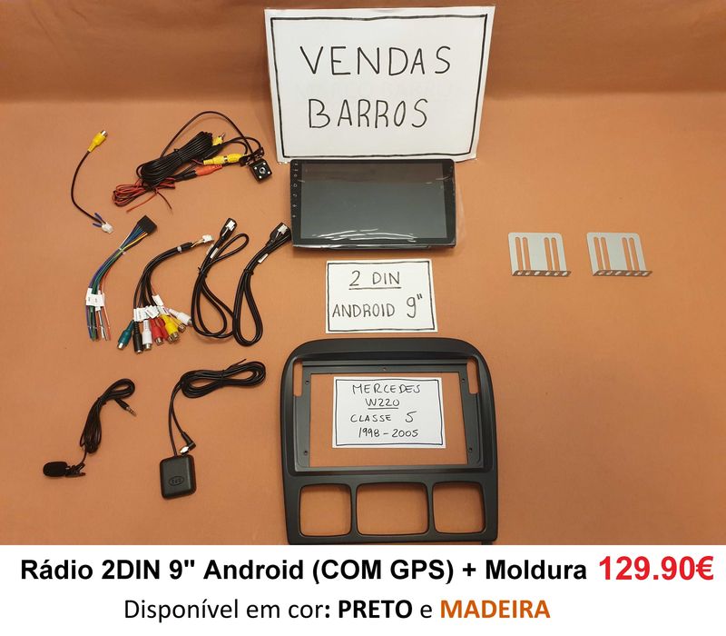 Rádio 2DIN 9" Mercedes • S • SL • R • W220 W230 W251 • Android 4+64GB