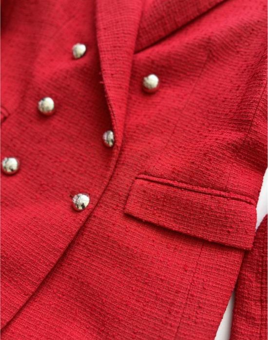 Твідовий жіночий костюм mango зі спідницею розмір S