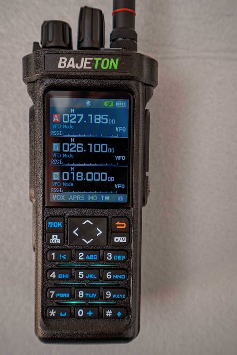 Walkie-talkie 10W, Bajeton