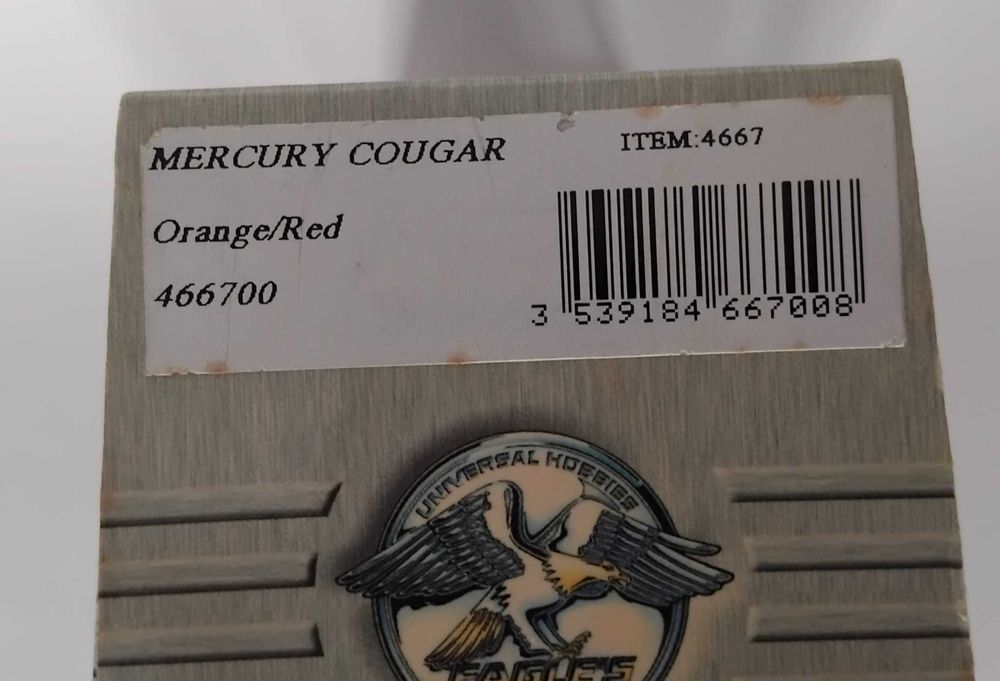 Mercury Cougar. Legend Series. 1:43.   30€.  Vendo miniatura da minha coleção.