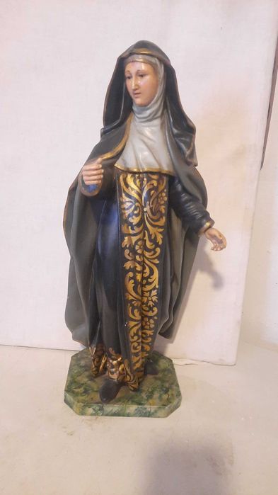 Santa Teresa de Avila em madeira do séc XIX