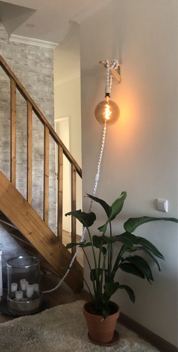 Candeeiro em Macrame