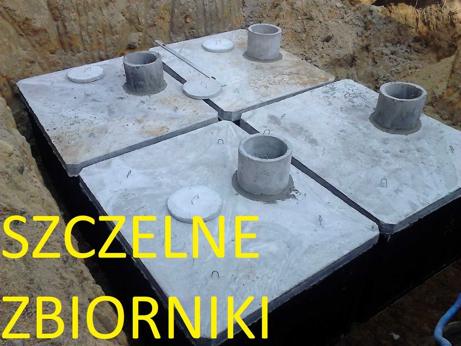 piwnica betonowa do ogrodu pod taras szambo szamba betonowe Zbiorniki