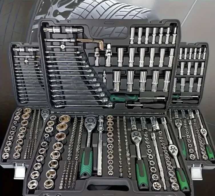Великий набір ручних ключів головок NEW TOOLS216 (NW216-149) на 216 інструментів  Набор инструментов ключей