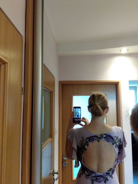 Sukienka maxi wieczorowa elegancka na wesele