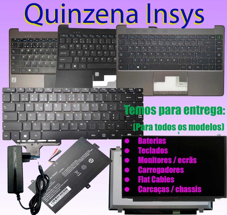 Carregadores  e baterias Insys programa  escolas - Preços desde €1564584743073282121
