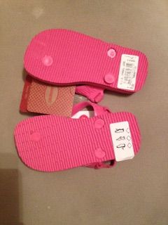 Nowe japonki Havaianas Brasil - Różowe Sandały Dziecięce rozm 22