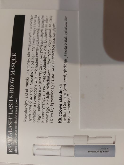 Odżywka, maska do brwi i rzęs Revitalash