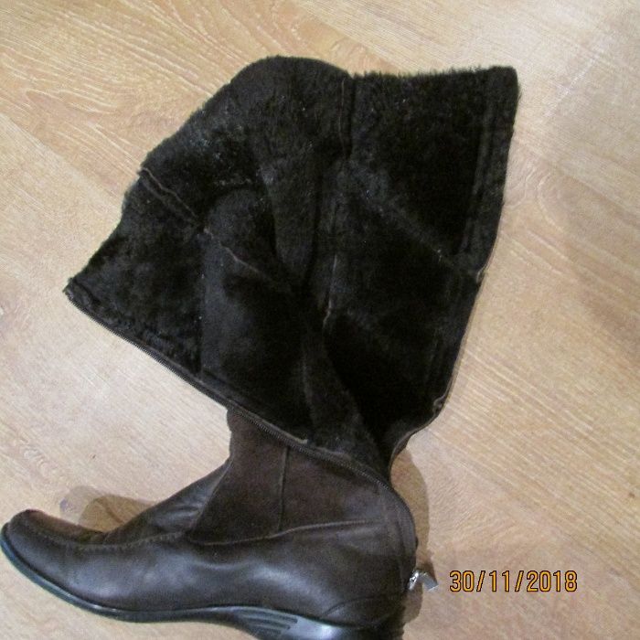 Продам осенние сапоги натуральная кожа и замша р. 39