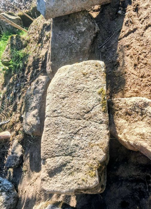 Pia em pedra conca centenária de ruína rural