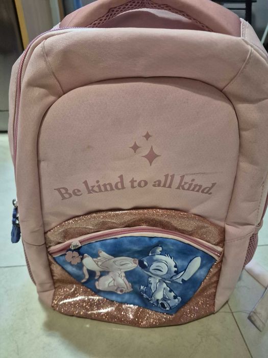 Vendo Mochila Stitch Disney – Rosa com Glitter