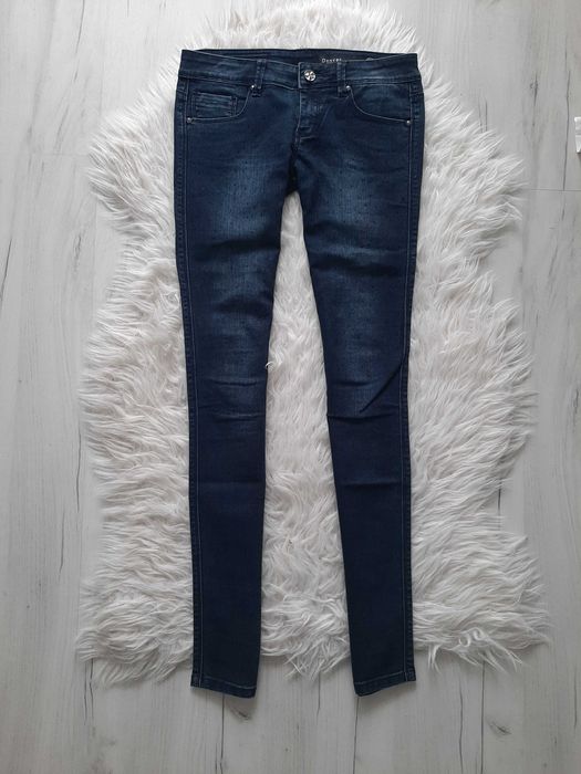 Relish piękne oryginalne granatowe jeansy XS 34