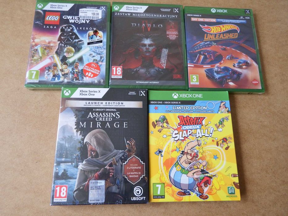 PAKIET GIER na konsolę XBOX Series X wydania pudełkowe NOWE !