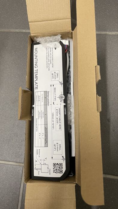 NOWY  Czujnik Optex OA-FLEX T(BL) do drzwi automatycznych | Czarny