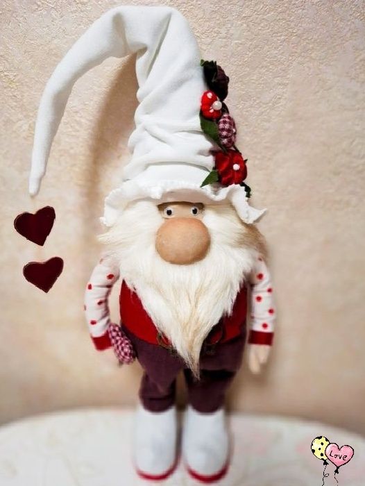 Гном Валентин для 14 февраля,  для Рождества, Нового года,любимых люде
