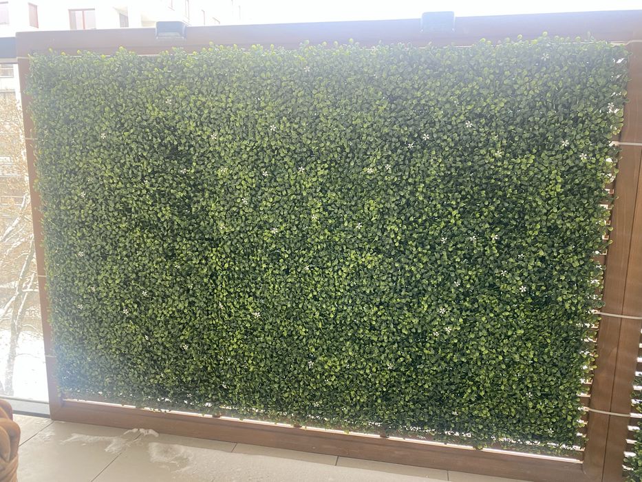 Pergola kratka oslona balkonowa drewniania 116x161