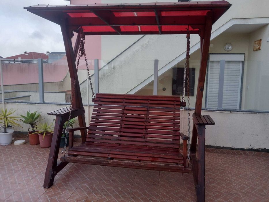Banco de jardim em madeira (baloiço) 920177239