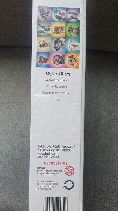 Nowe puzzle Zabawne psie portrety 1000 elementów