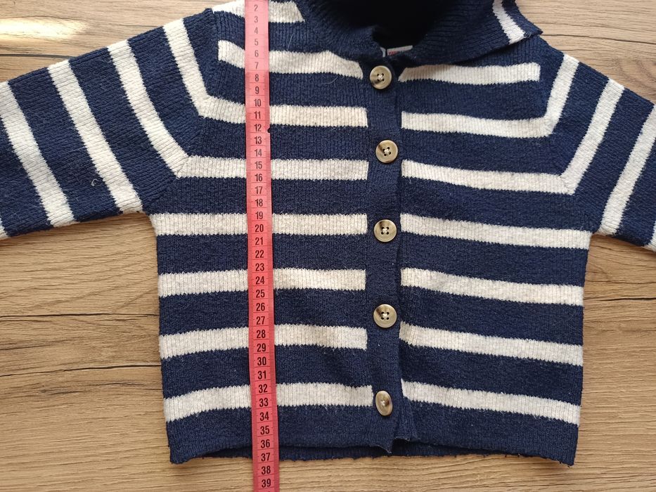 Sweter z kołnierzem rozpinany dla chłopca Zara r  104