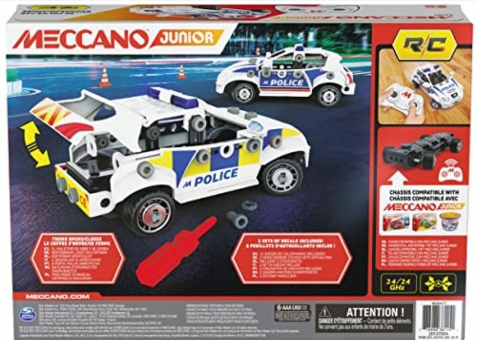 Meccano junior radiowóz policyjny na pilota