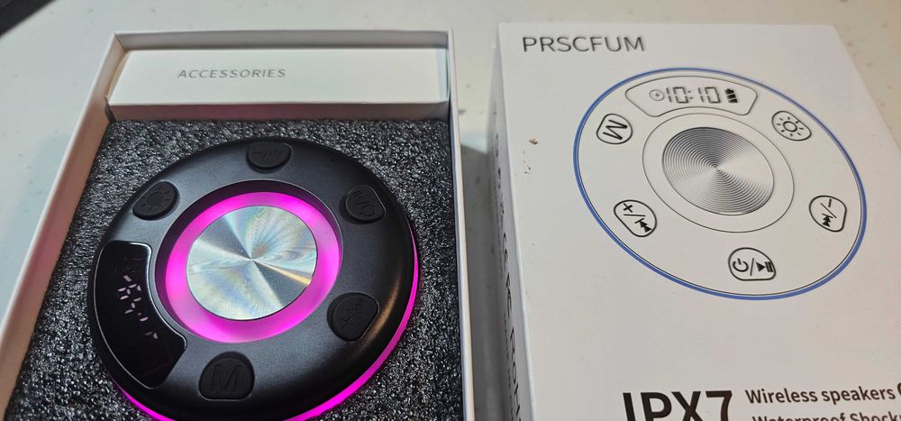 Głośnik przenośny pod prysznic Głośnik Bluetooth czarny
