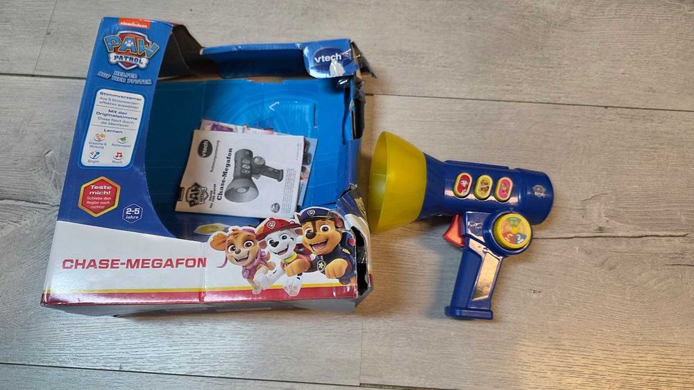 VTech Megafon zabawka edukacyjna Psi patrol język Niemiecki