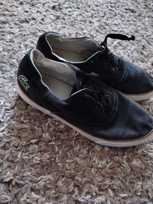 Кеди чорні Lacoste
