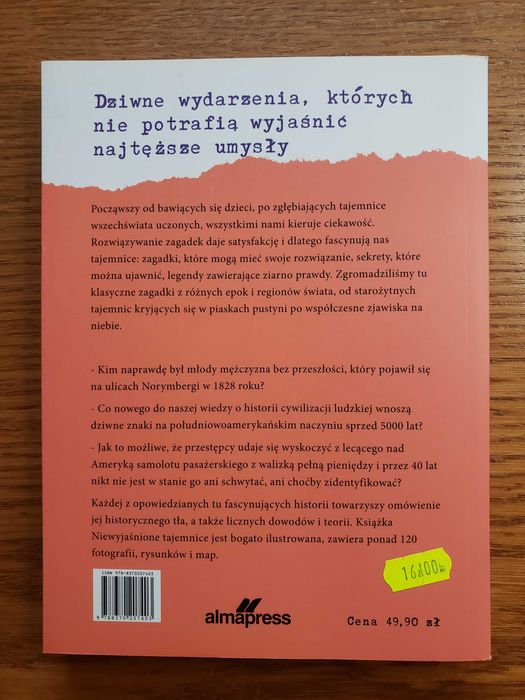 Niewyjaśnione tajemnice - Joel Levy. Wyd. Almapress 2016