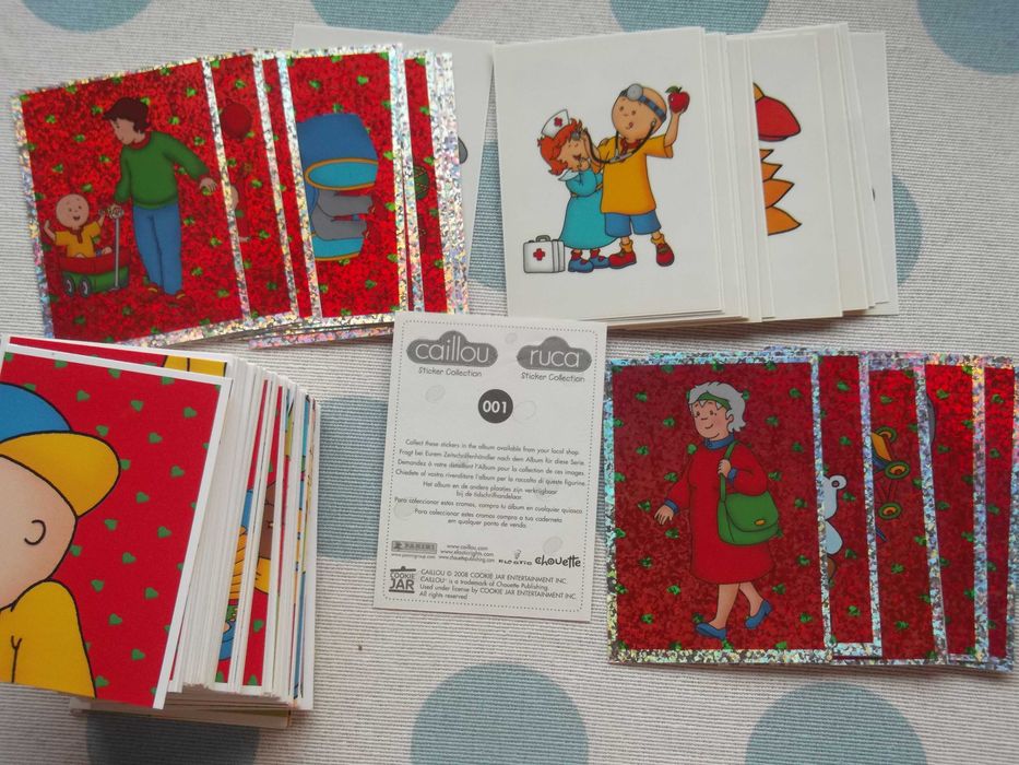 Cromos da caderneta "RUCA"