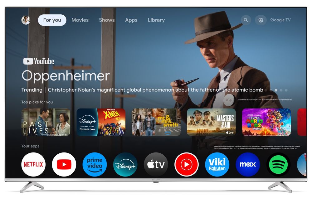 Sharp QLED 70 cali 4K UHD hdr Smart GoogleTV WiFi DVB-T2 70GP6760E gwarancja 3 miesiące telewizor