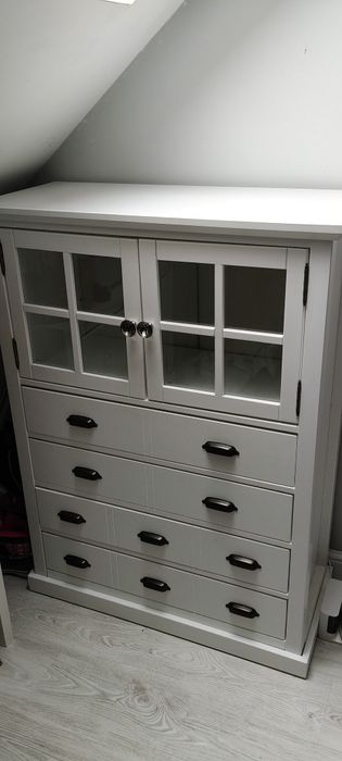 Biala komoda styl angielski prowansalski hampton