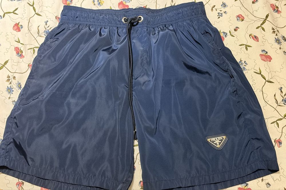 PRADA - Shorts navy blue