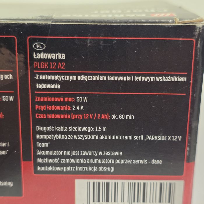 PARKSIDE Ładowarka PLGK 12 A2