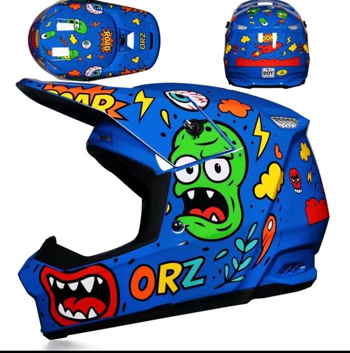 Кросовий шолом з окулярами