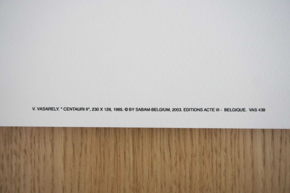 Serigrafia de Victor Vasarely - Op art / Arte Geométrica (100 x 70cm)