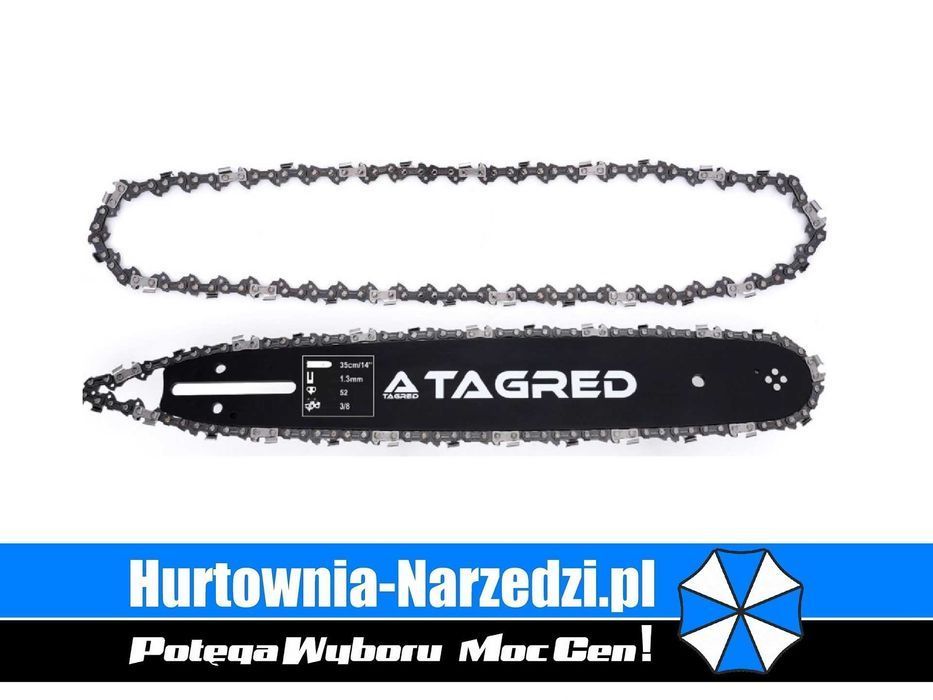 Prowadnica 14"/35cm / 3/8" 1.3 mm 52 + 2 łańcuchy