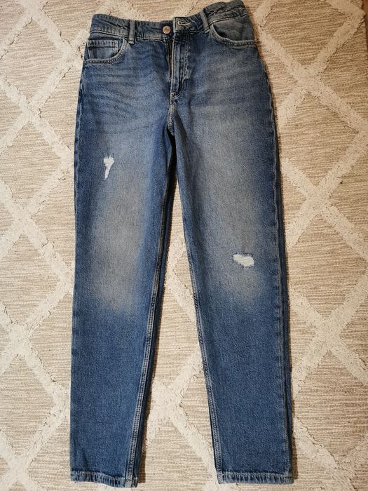 Dżinsy swobodny fason Relaxed Fit High H&M r. 146