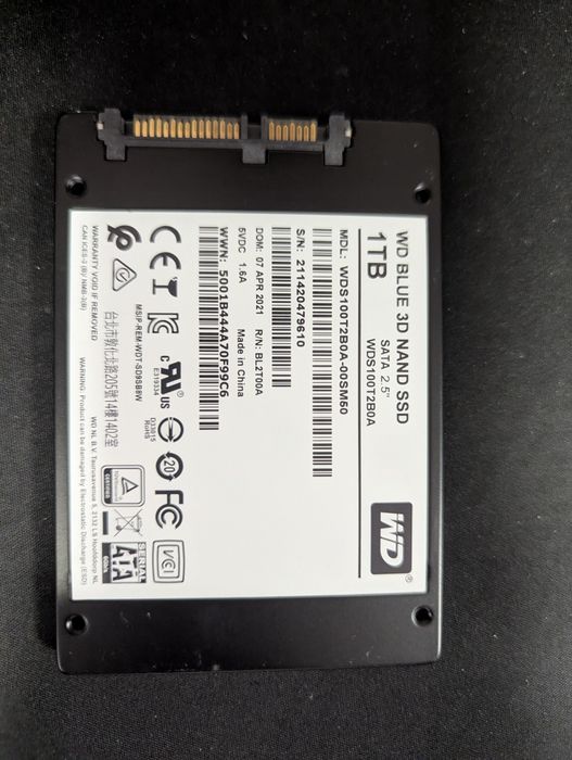 SSD накопичувач WD SSD Blue 1 TB