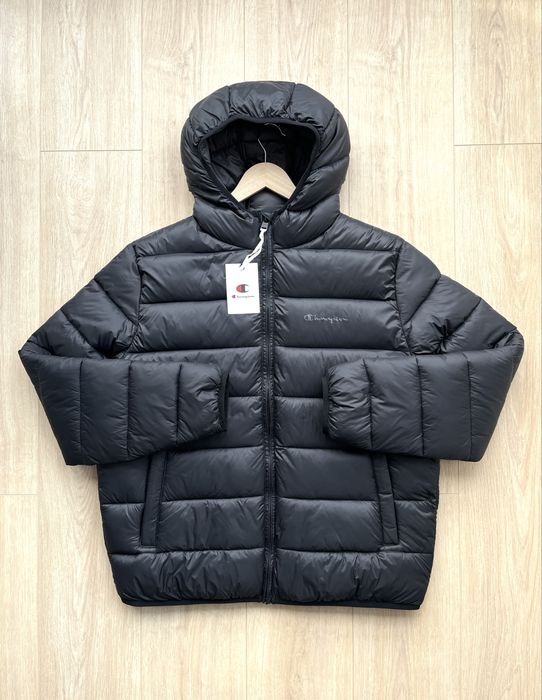 Оригінал Champion Jacket Зимова Куртка Пуховик Мужская Черная Новая