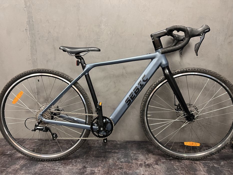 NOWY GRAVEL, rower elektryczny SEBIC 36v 10 AH LG 17 KG Bafang Przerzutki SORA 1x9/ POWYSTAWOWY
