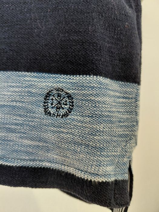 Bawełniana koszulka polo Blue Harbour M&S r. M pasy