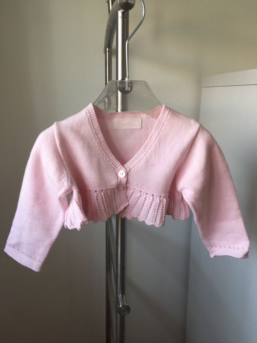 Casaco Mayoral, 4/6 meses, cor rosa.